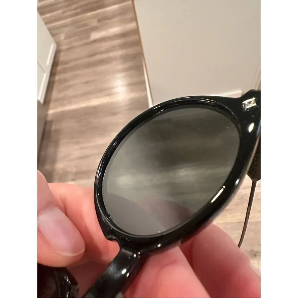 Spitfire Women's‎ Reflective Round Polarized Sunglasses Classic Black Lenses